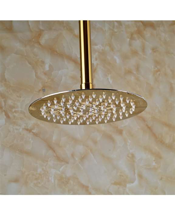 Fontana Arsizio Classic Luxury Gold Brass Bathroom Shower Set